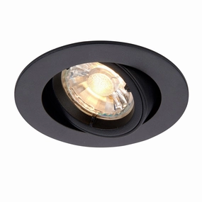Cast Matt Black Tilt Recessed Downlight adjustable floor standing lamp