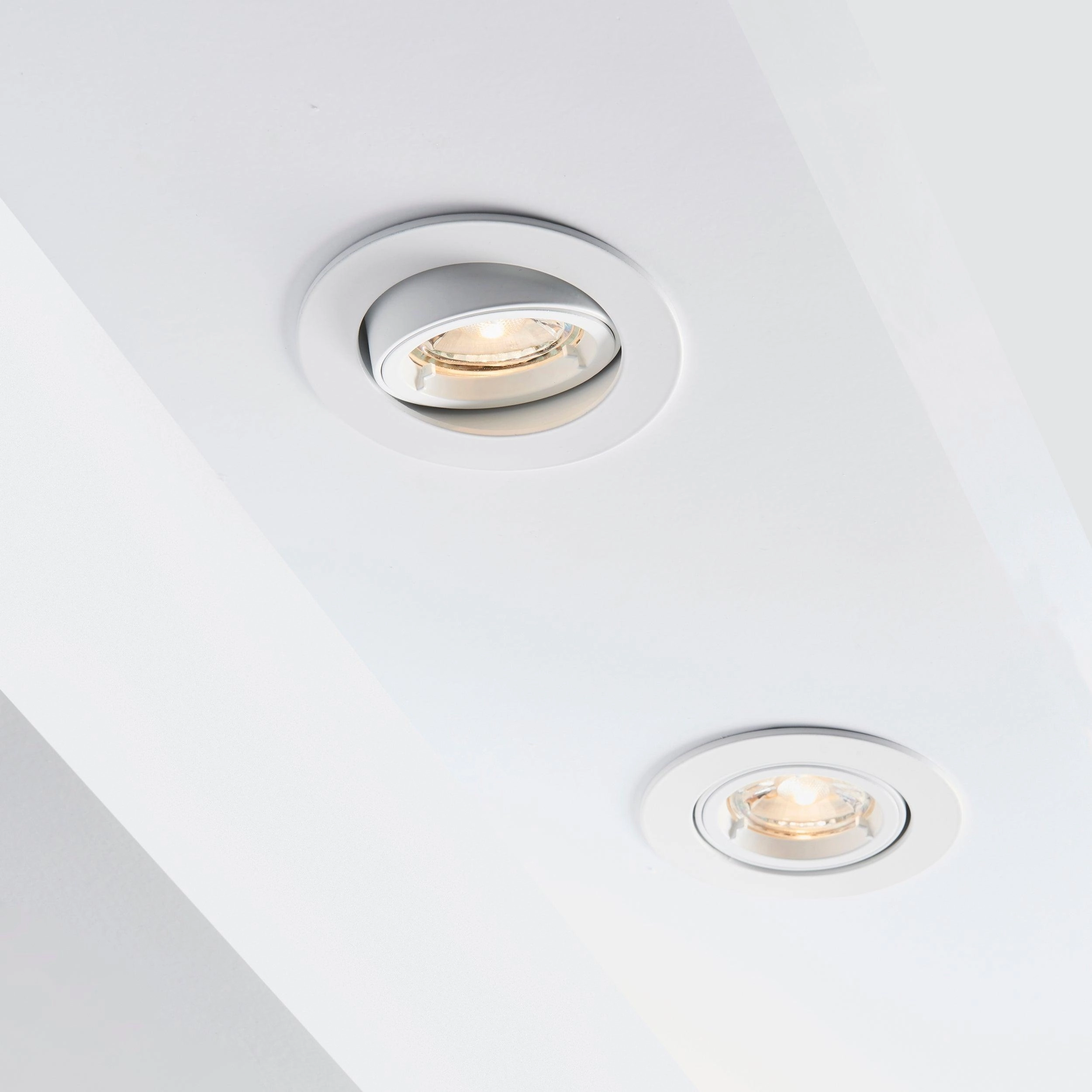 Cast Matt White Tilt Recessed Downlight