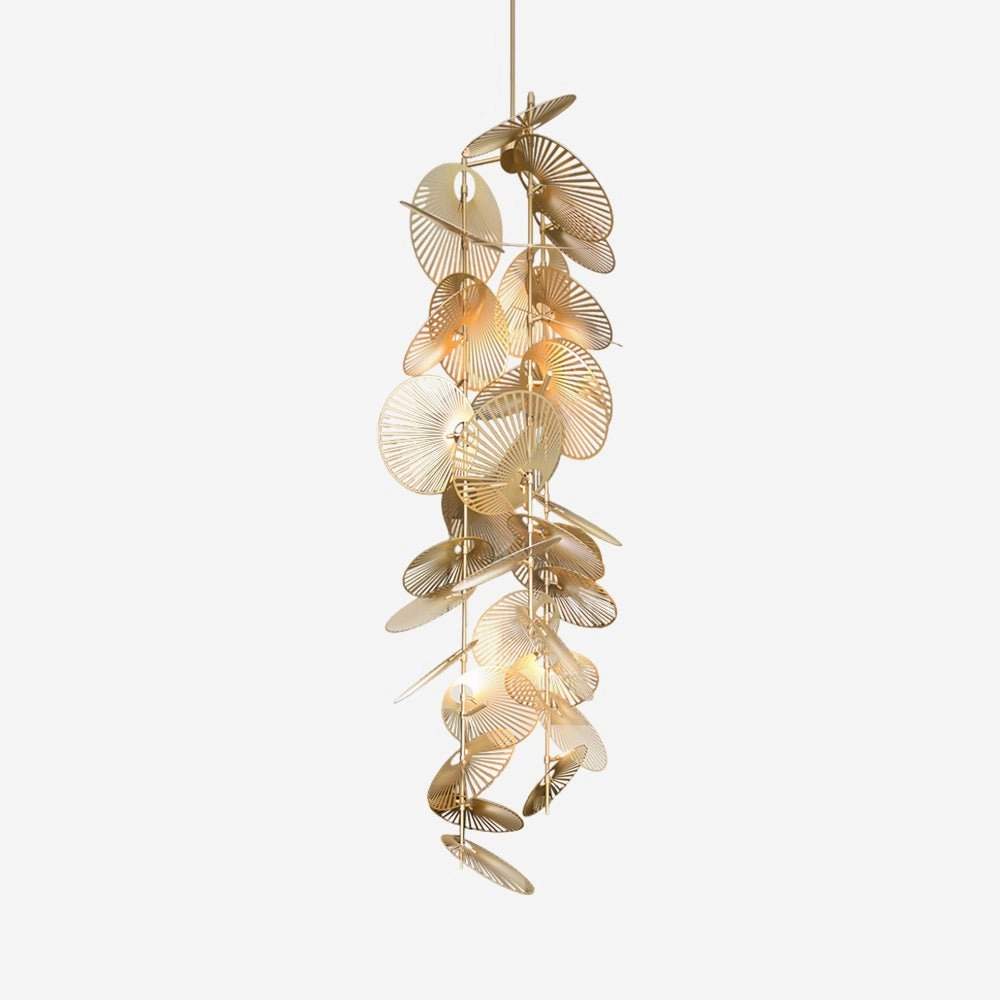 Cattail Leaf Chandelier minimalist reading light