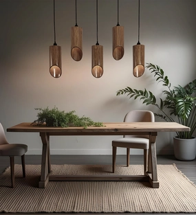 Cedar Brown 5 Series Hanging Lamp (BULB NOT INCLUDED) decorative ceiling fixture
