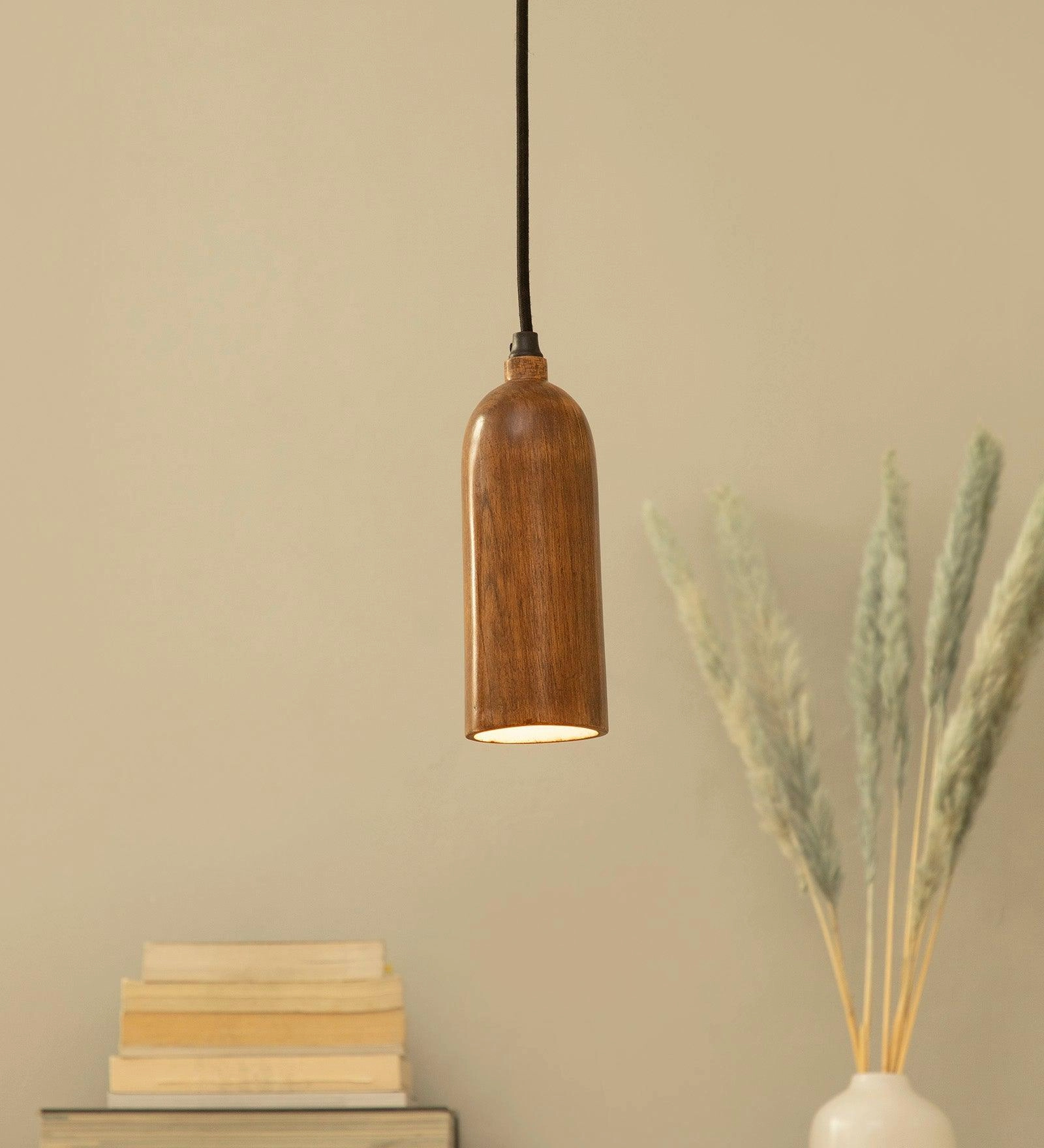 Cedar Teak Wood Pendant Light decorative ceiling fixture