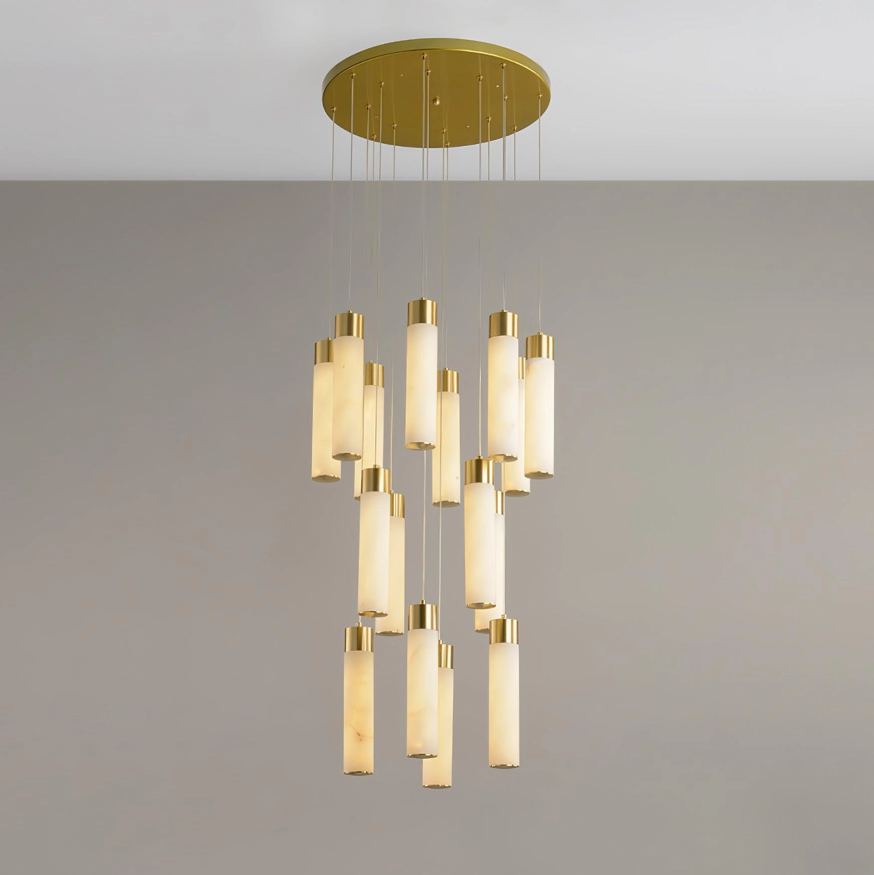 Celestial Alabaster Cascade Chandelier