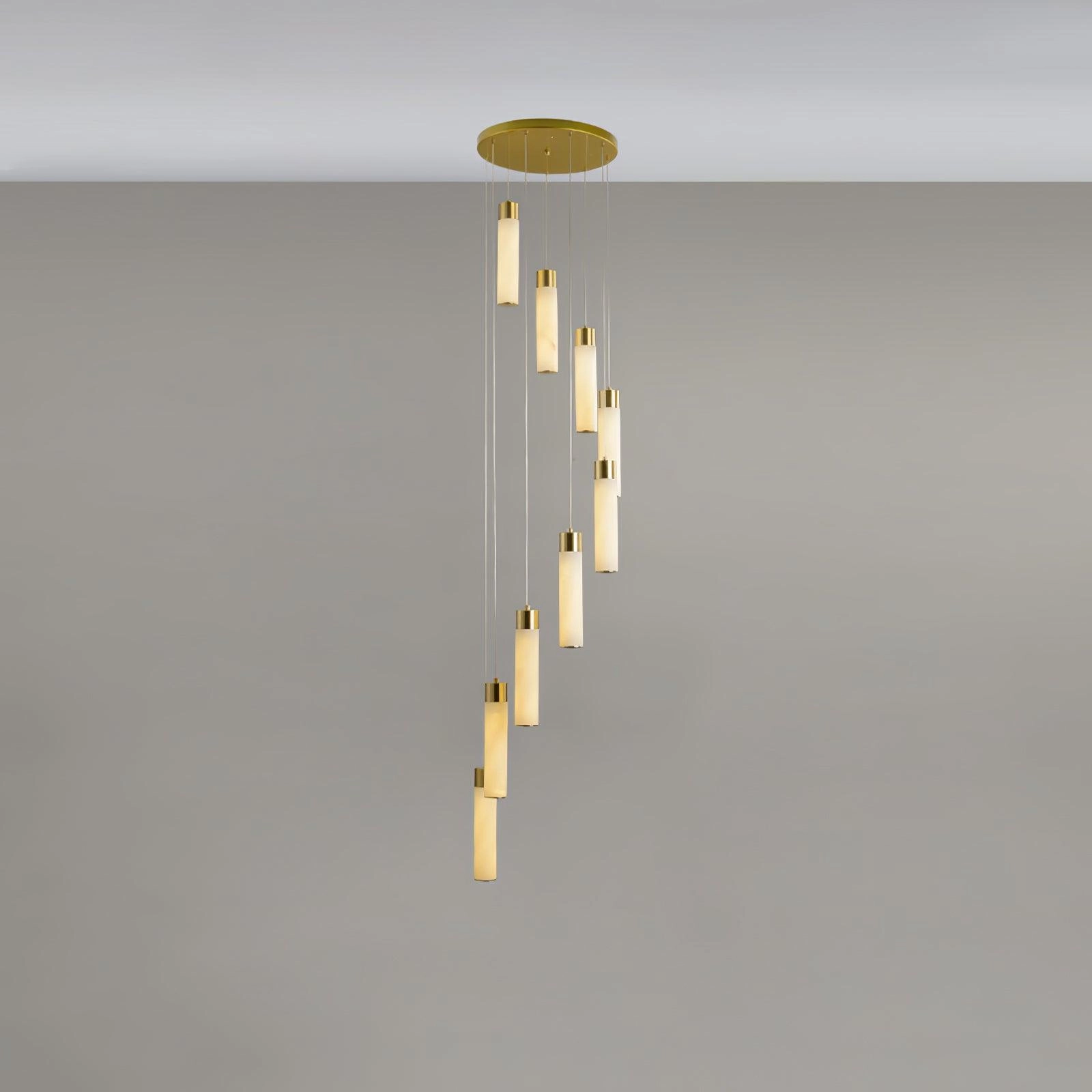 Celestial Alabaster Cascade Chandelier