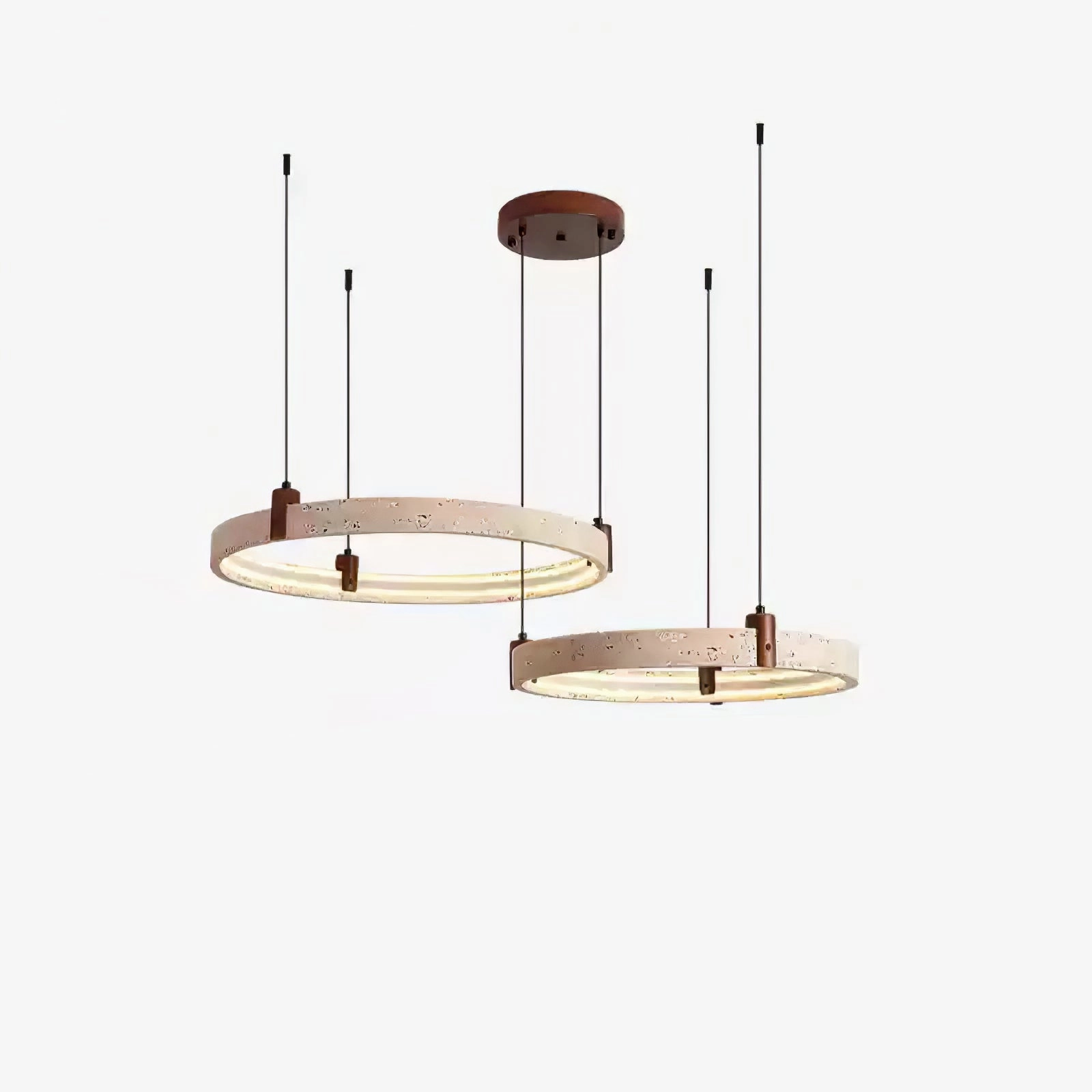 Celestial Orbit Travertine Chandelier
