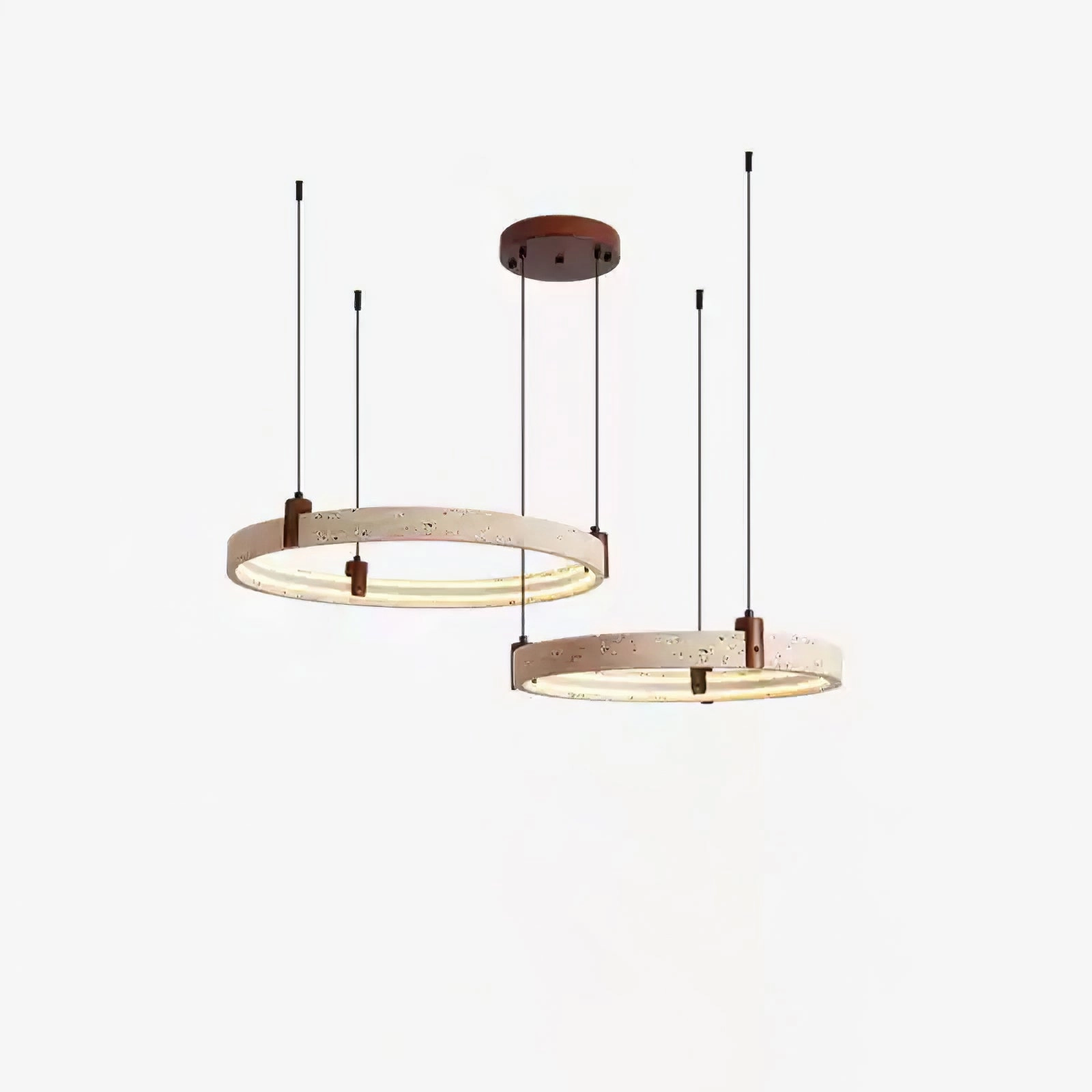Celestial Orbit Travertine Chandelier