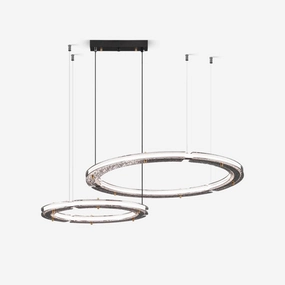Celestial Rings Chandelier minimalist reading light