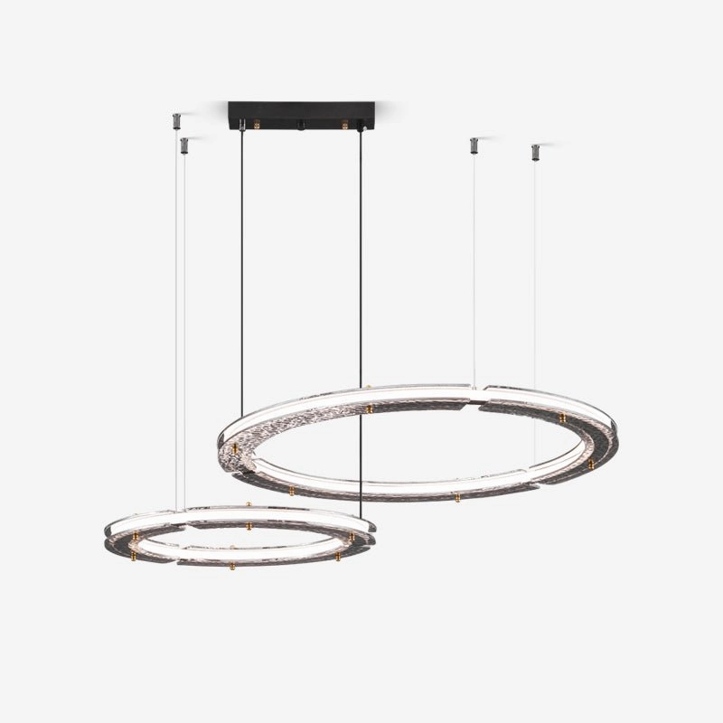 Celestial Rings Chandelier minimalist reading light