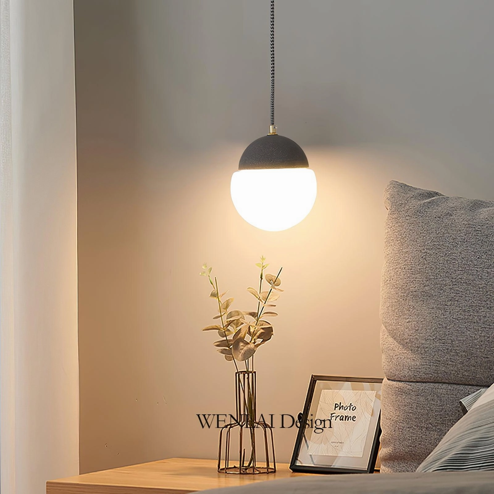 Cement Eclipse Pendant Lamp