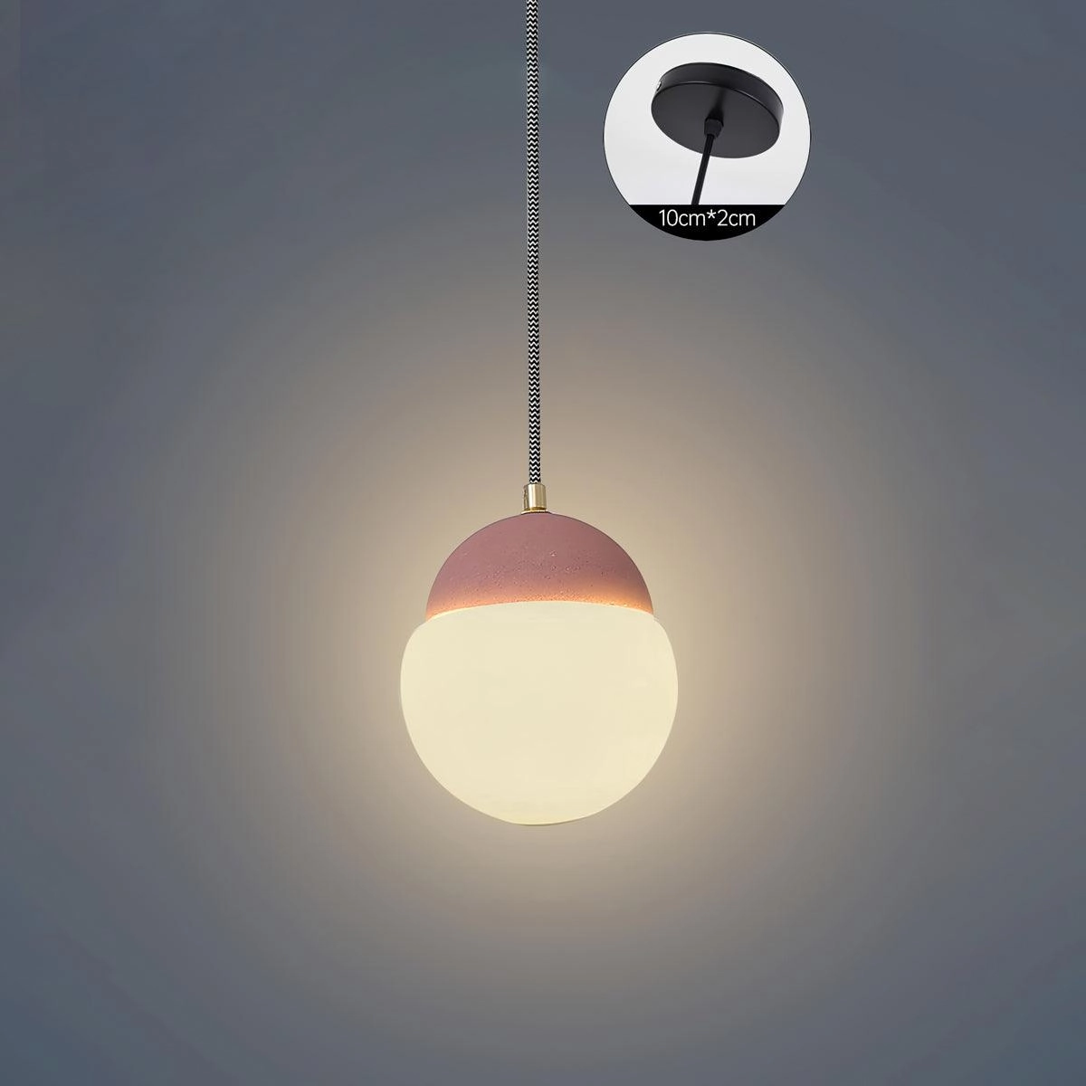 Cement Eclipse Pendant Lamp