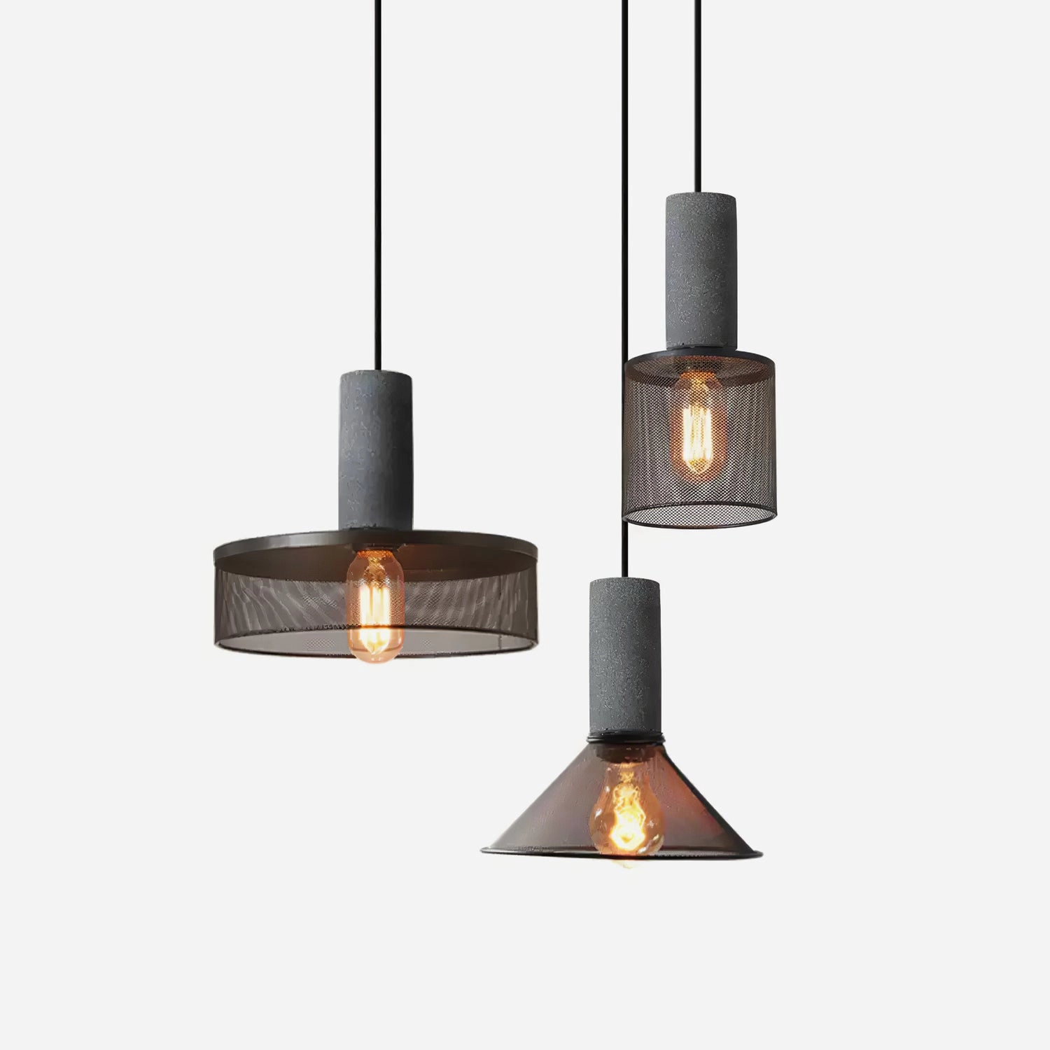 Cement Mesh Pendant Light contemporary ceiling lighting