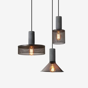 Cement Mesh Pendant Light contemporary ceiling lighting