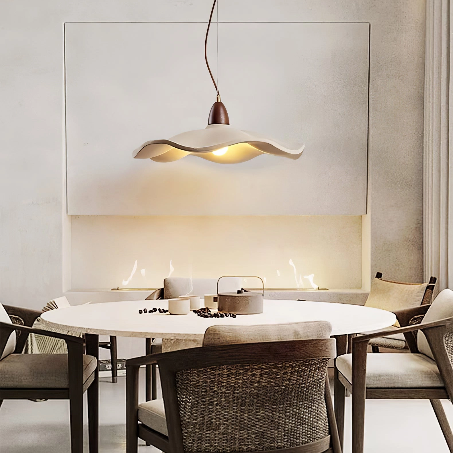Cement Wave Pendant Light