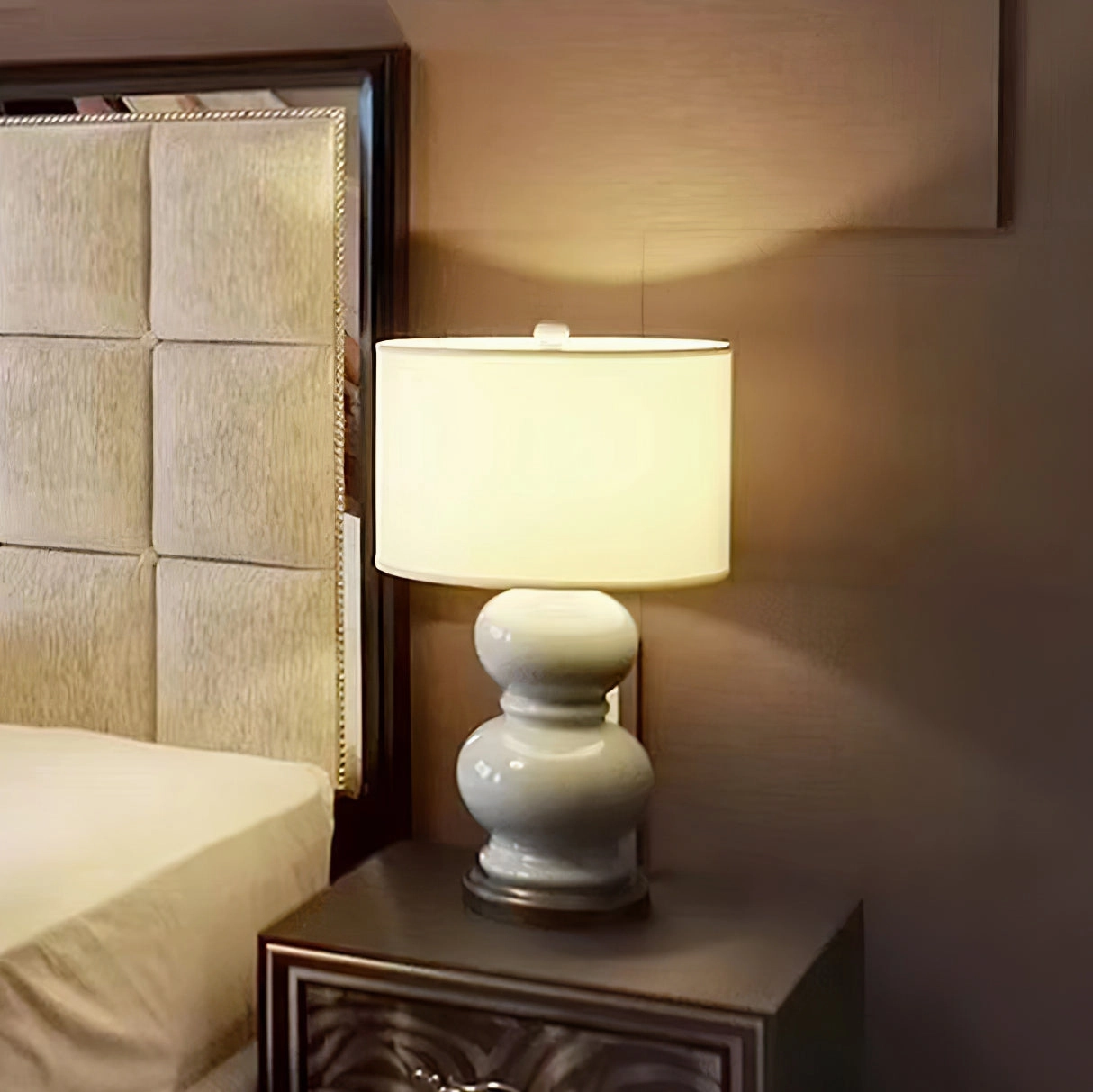 Ceramic Gourd Table Lamp