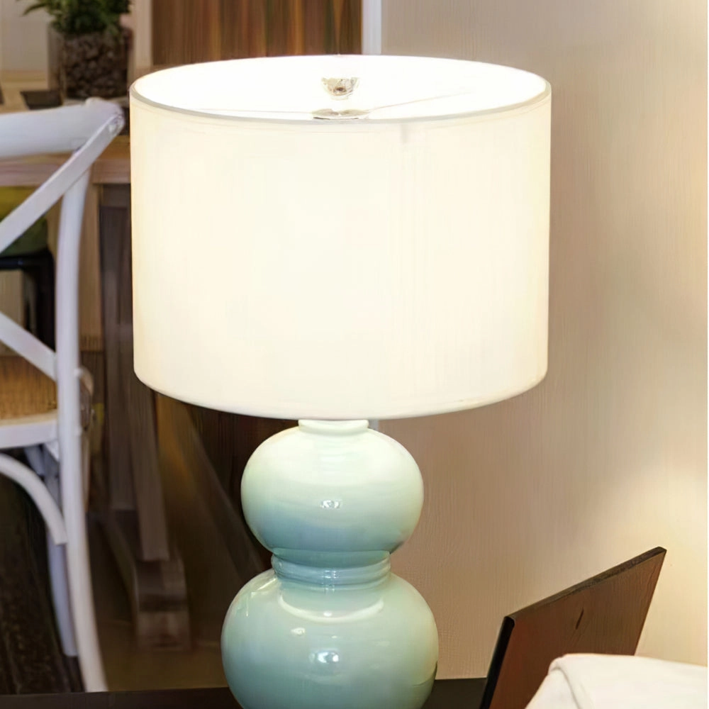 Ceramic Gourd Table Lamp