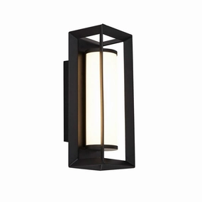 Chaplin Rectangular LED Bathroom Wall Light - Matt Black vintage desk lamp