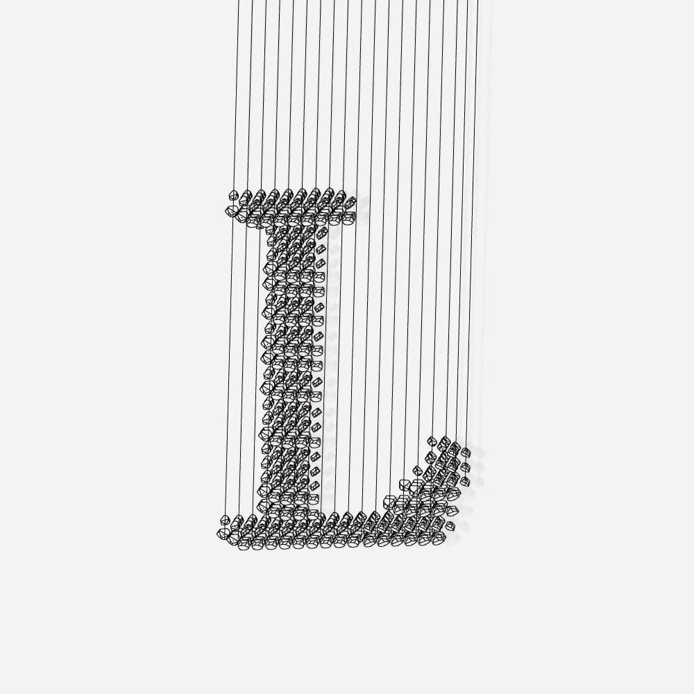 Charcoal Chandeliers L minimalist reading light
