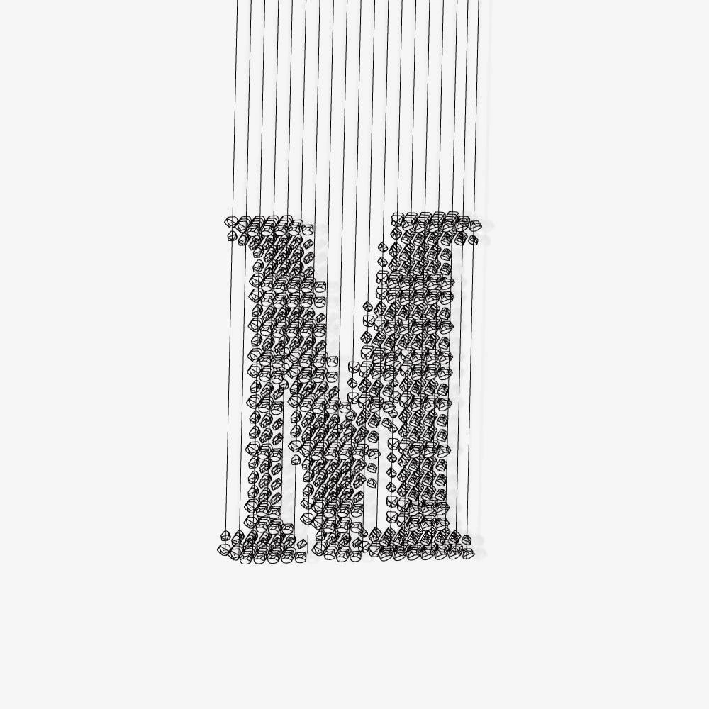 Charcoal Chandeliers M minimalist reading light