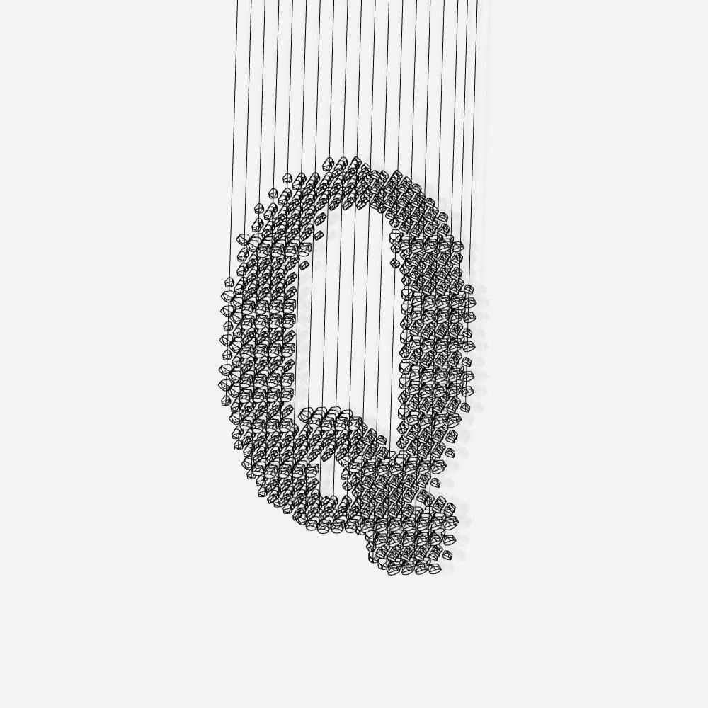 Charcoal Chandeliers Q minimalist reading light