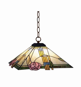 Charles Medium Tiffany Ceiling Pendant - 2 Bulb Fitting recessed ceiling spot lamp