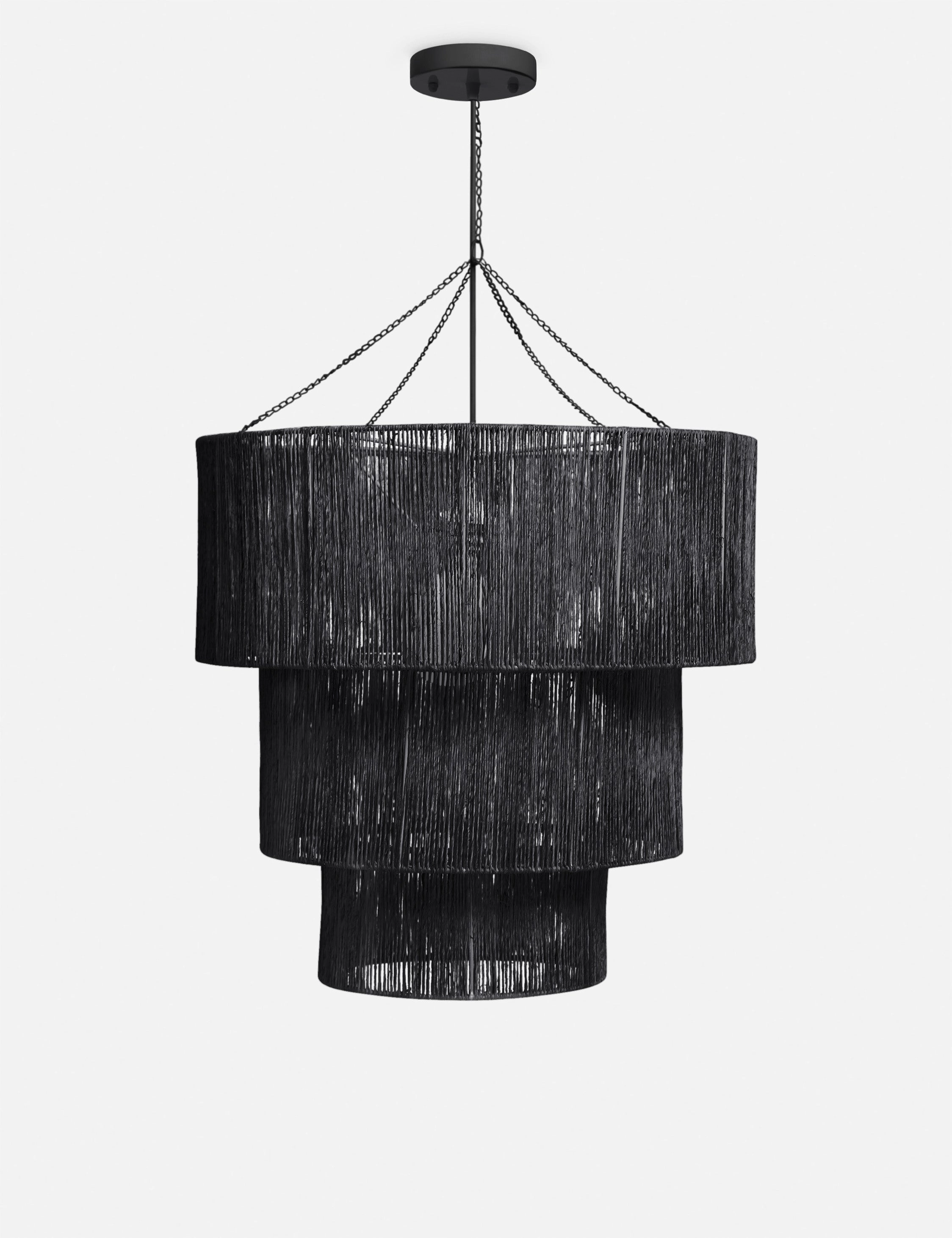 Chavette Chandelier, Black modern floor lamp