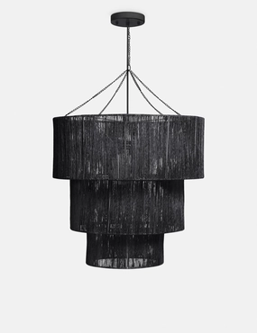 Chavette Chandelier, Black modern floor lamp