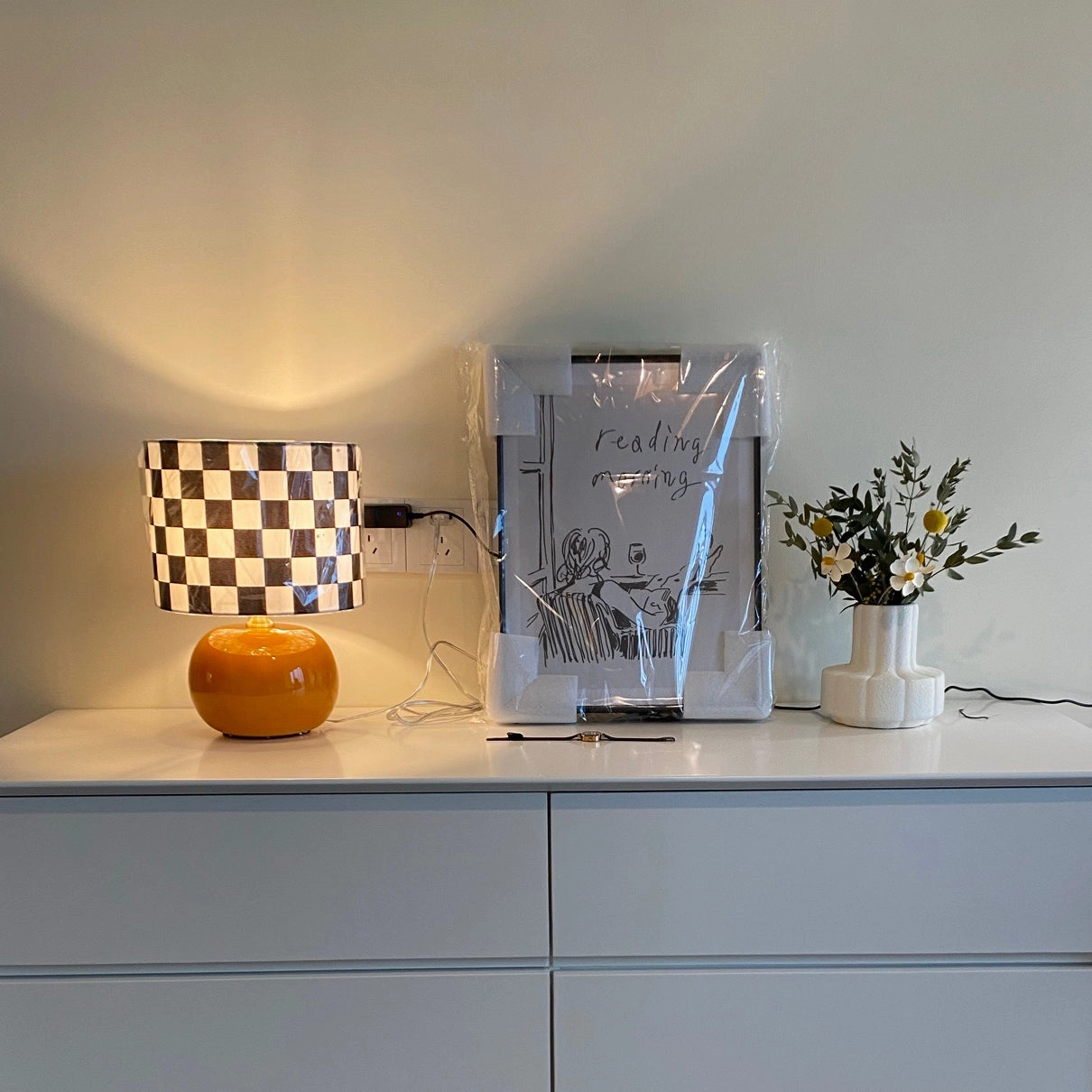 Checkerboard Table Lamp