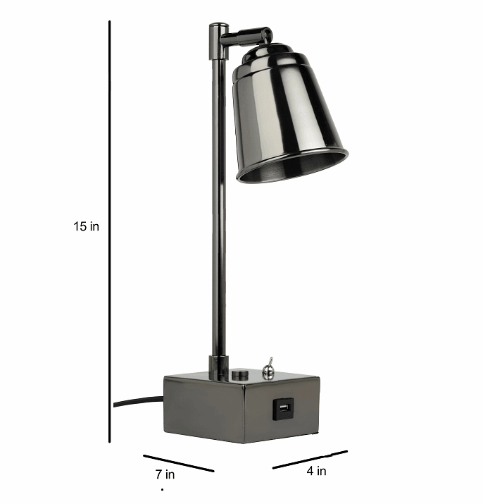 Cherosi USB Black nickle Lamp