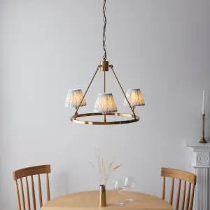Chester Brass Ceiling Pendant Light With Blue Leaf 16cm Shades flush mount ceiling fixture