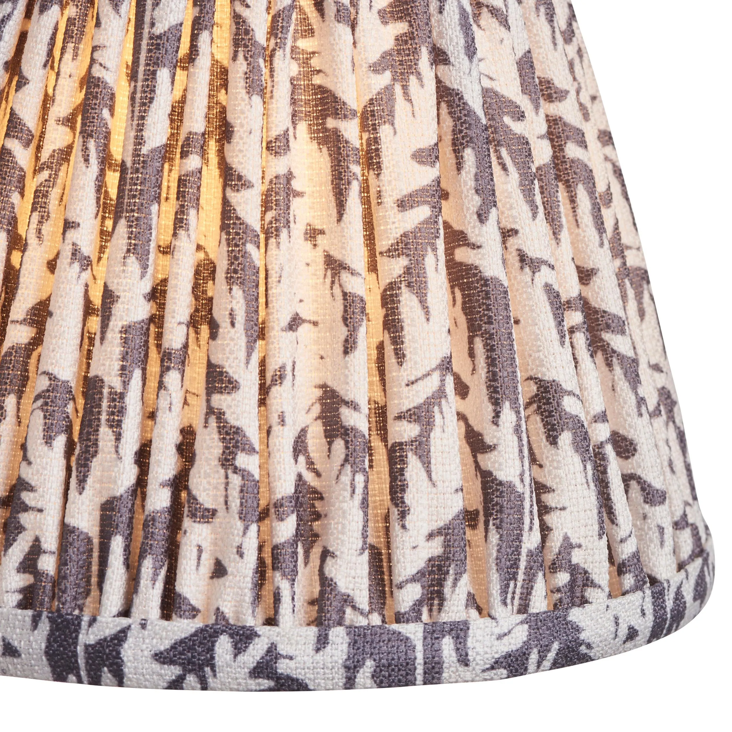 Chester Brass Ceiling Pendant Light With Grey Leaf 16cm Shades