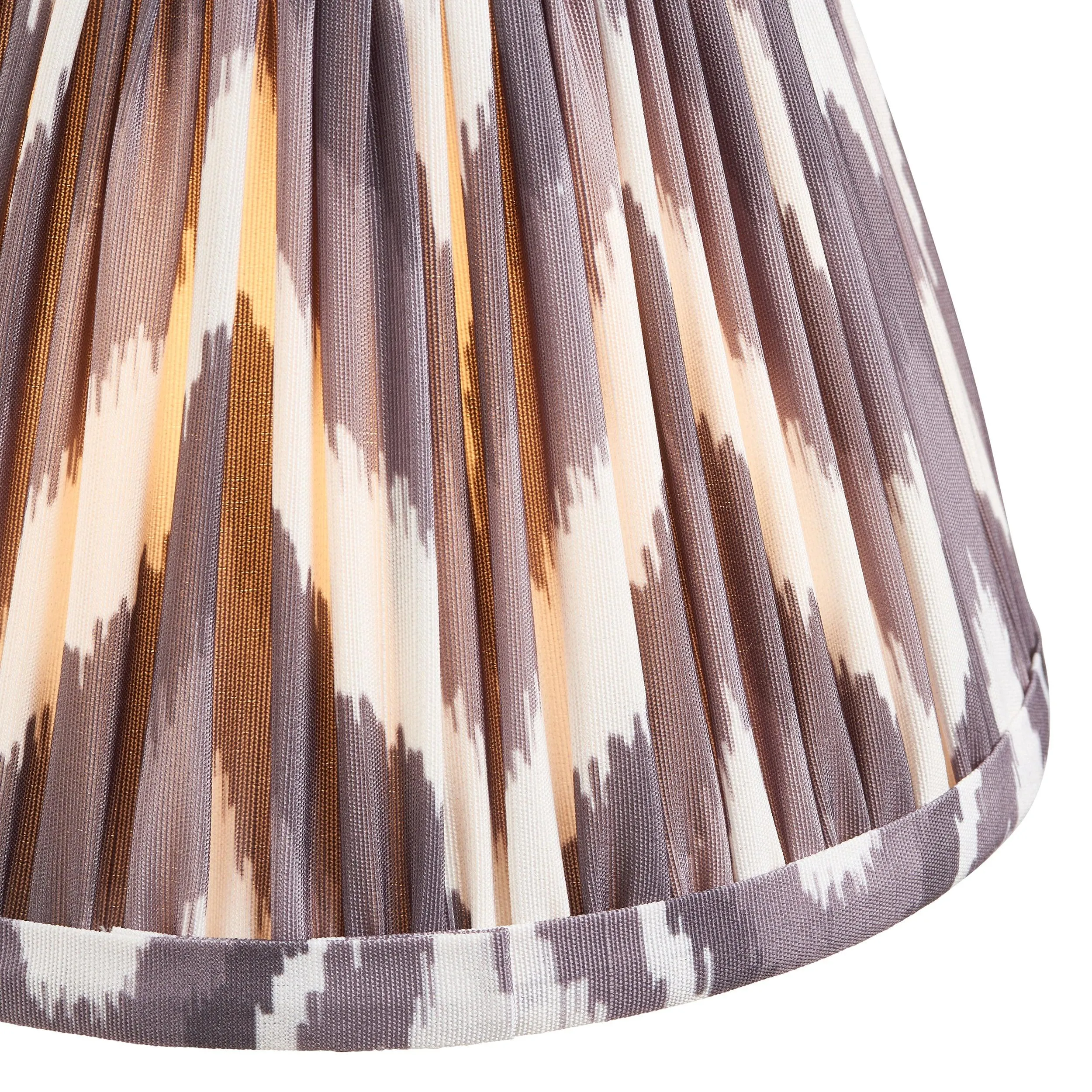 Chester Brass Ceiling Pendant Light With Grey ZIgzag 16cm Shades