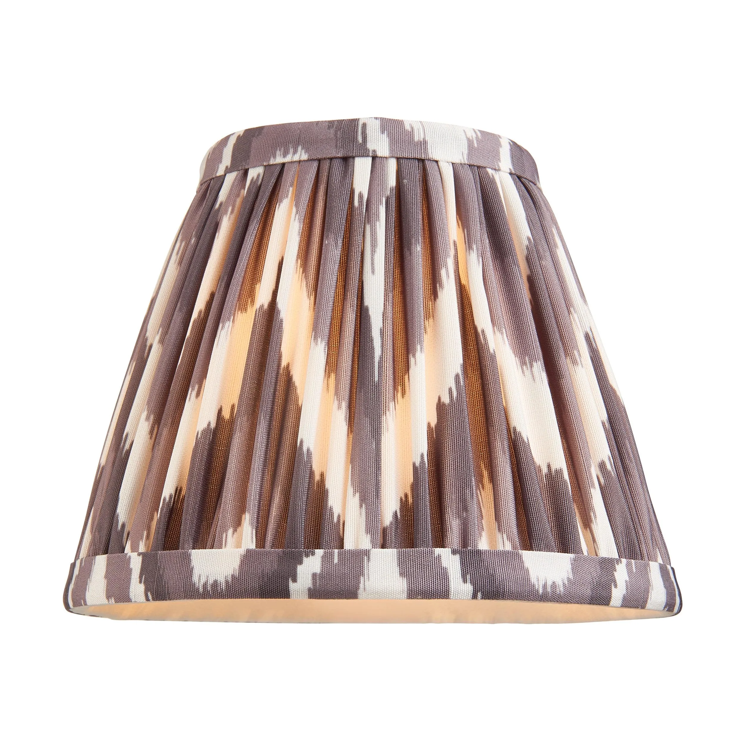 Chester Brass Ceiling Pendant Light With Grey ZIgzag 16cm Shades