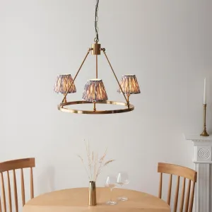 Chester Brass Ceiling Pendant Light With Pearl Grey Ikat 16cm Shades flush mount ceiling fixture