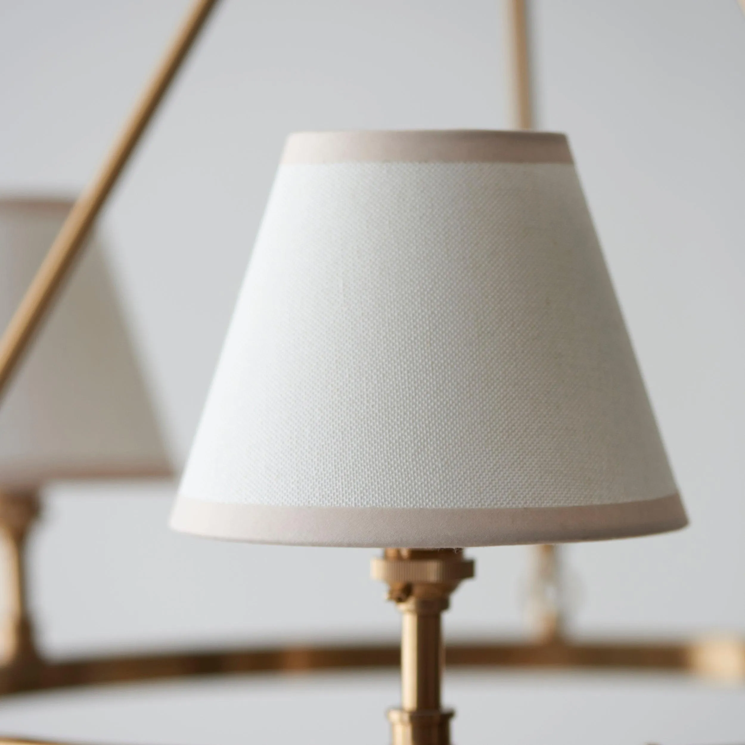 Chester Brass Ceiling Pendant Light With White Ivy 16cm Shades