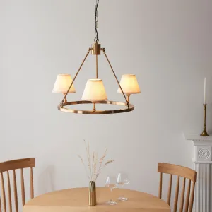 Chester Brass Ceiling Pendant Light With White Ivy 16cm Shades flush mount ceiling fixture