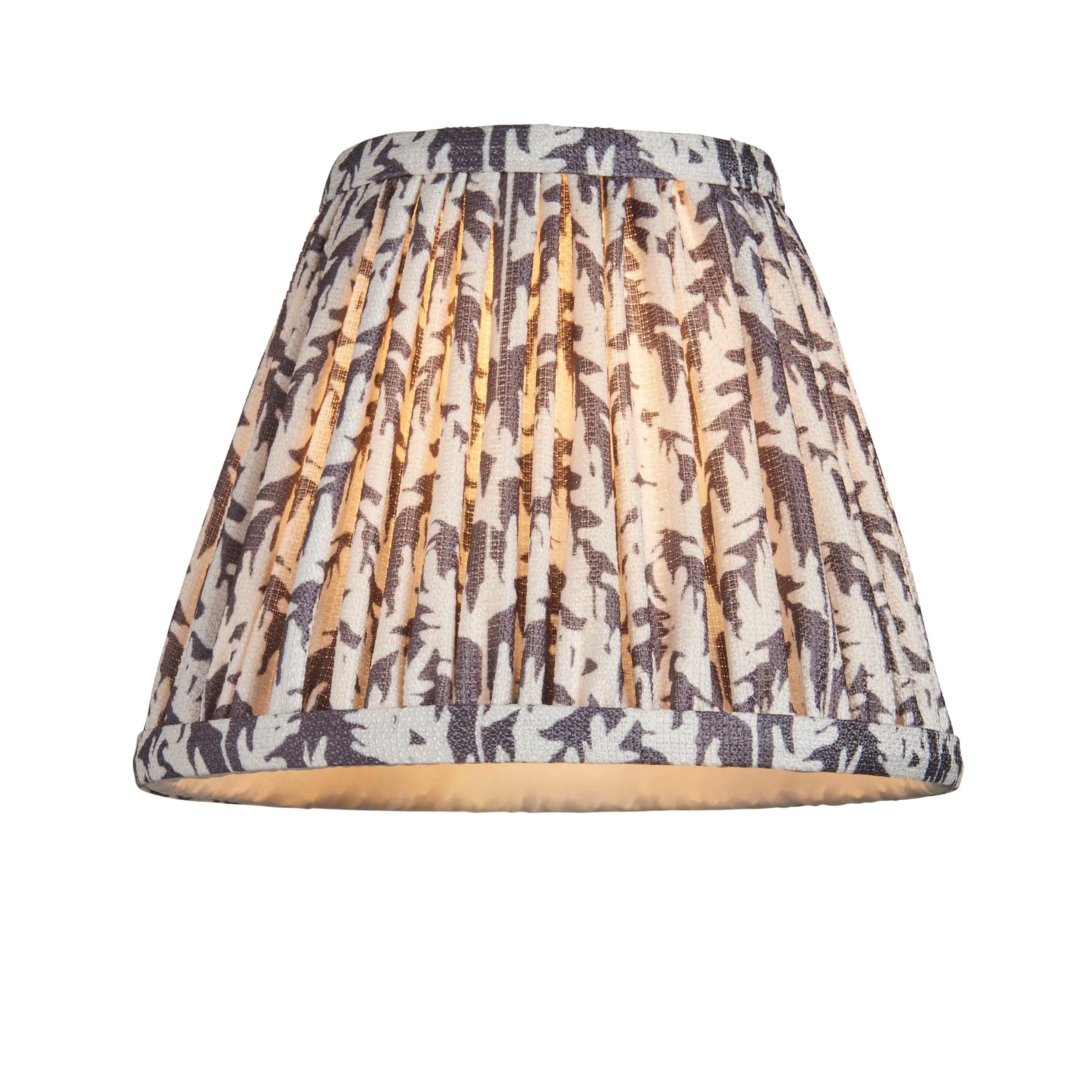 Chester Large Brass Ceiling Pendant Light With Grey Leaf 16cm Shades