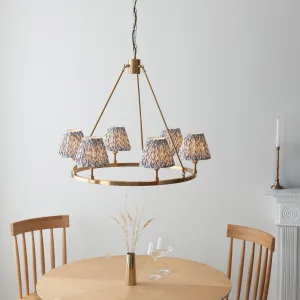 Chester Large Brass Ceiling Pendant Light With Grey Leaf 16cm Shades flush mount ceiling fixture