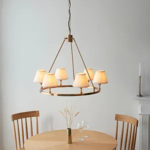Chester Large Brass Ceiling Pendant Light With White Ivy 16cm Shades flush mount ceiling fixture