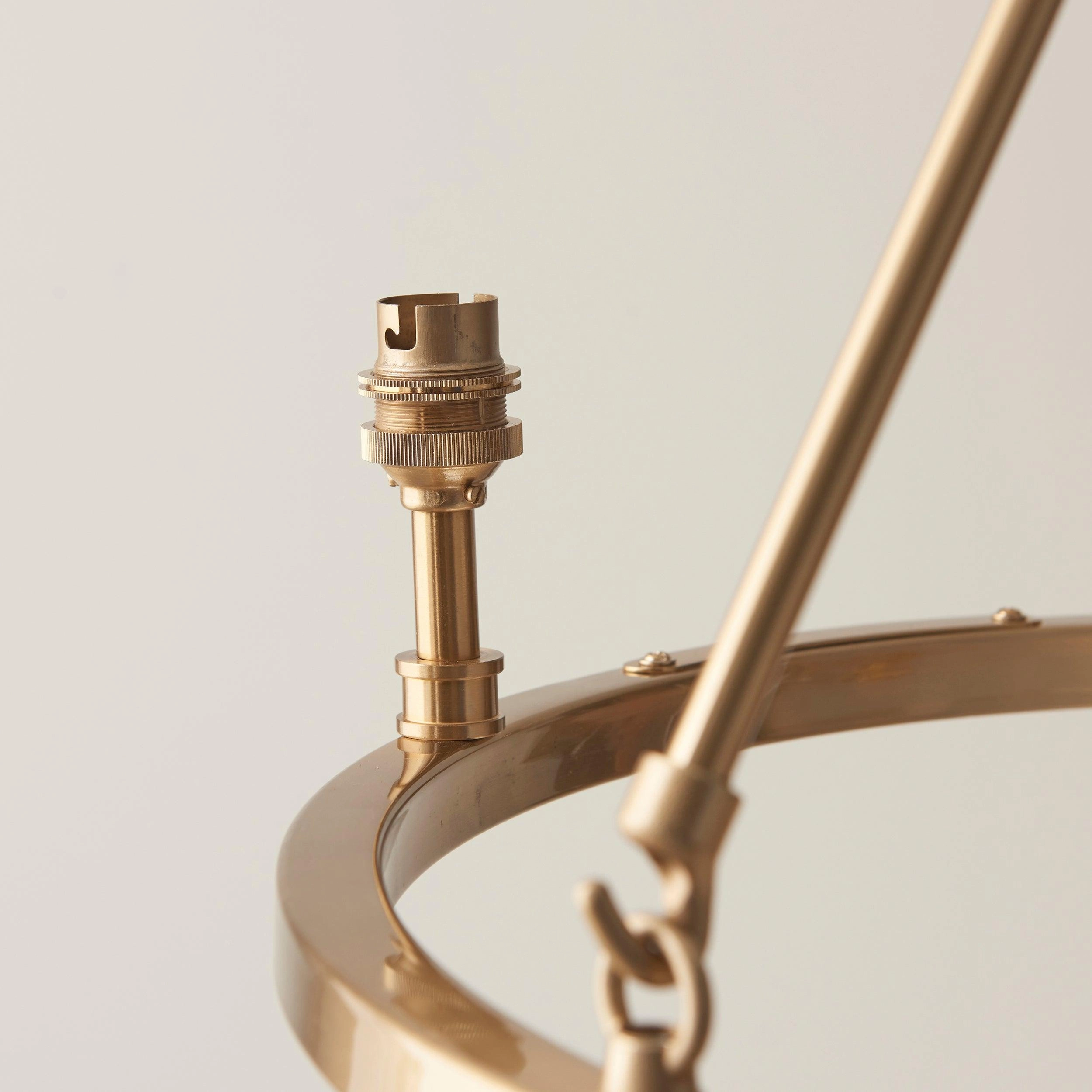 Chester Brass Ceiling Pendant Light With Green Zigzag 16cm Shades