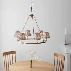 Chester Large Brass Ceiling Pendant Light With Grey Leaf 16cm Shades sleek LED ceiling lamp