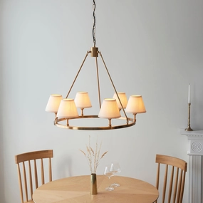 Chester Large Brass Ceiling Pendant Light With White Ivy 16cm Shades sleek LED ceiling lamp