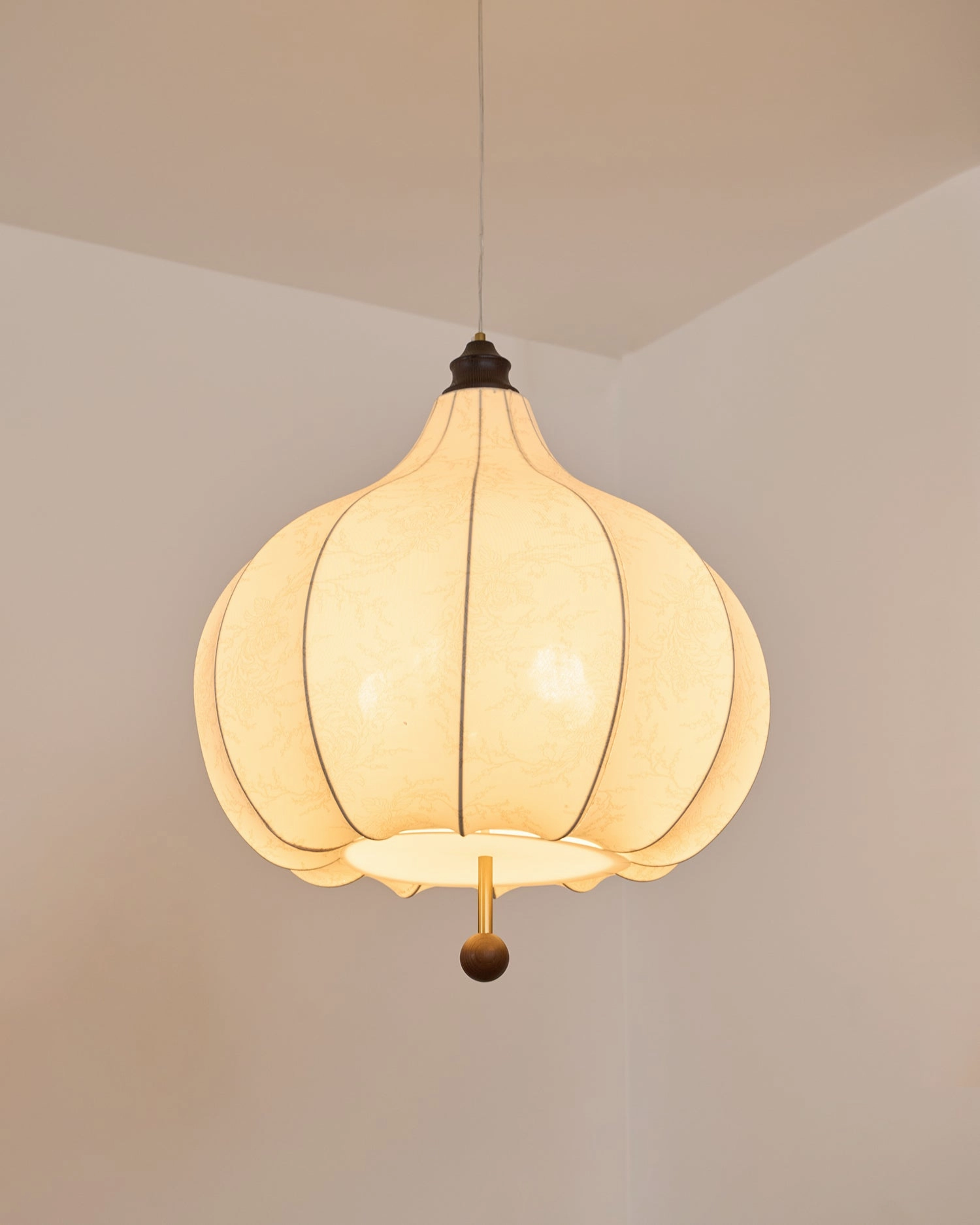 Chestnut Fabric Pendant Light