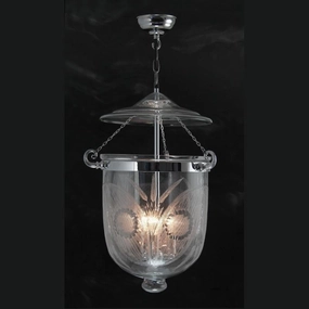 Chrome Georgian Ceiling Lantern 1 Light FERN84 ambient ceiling fixture