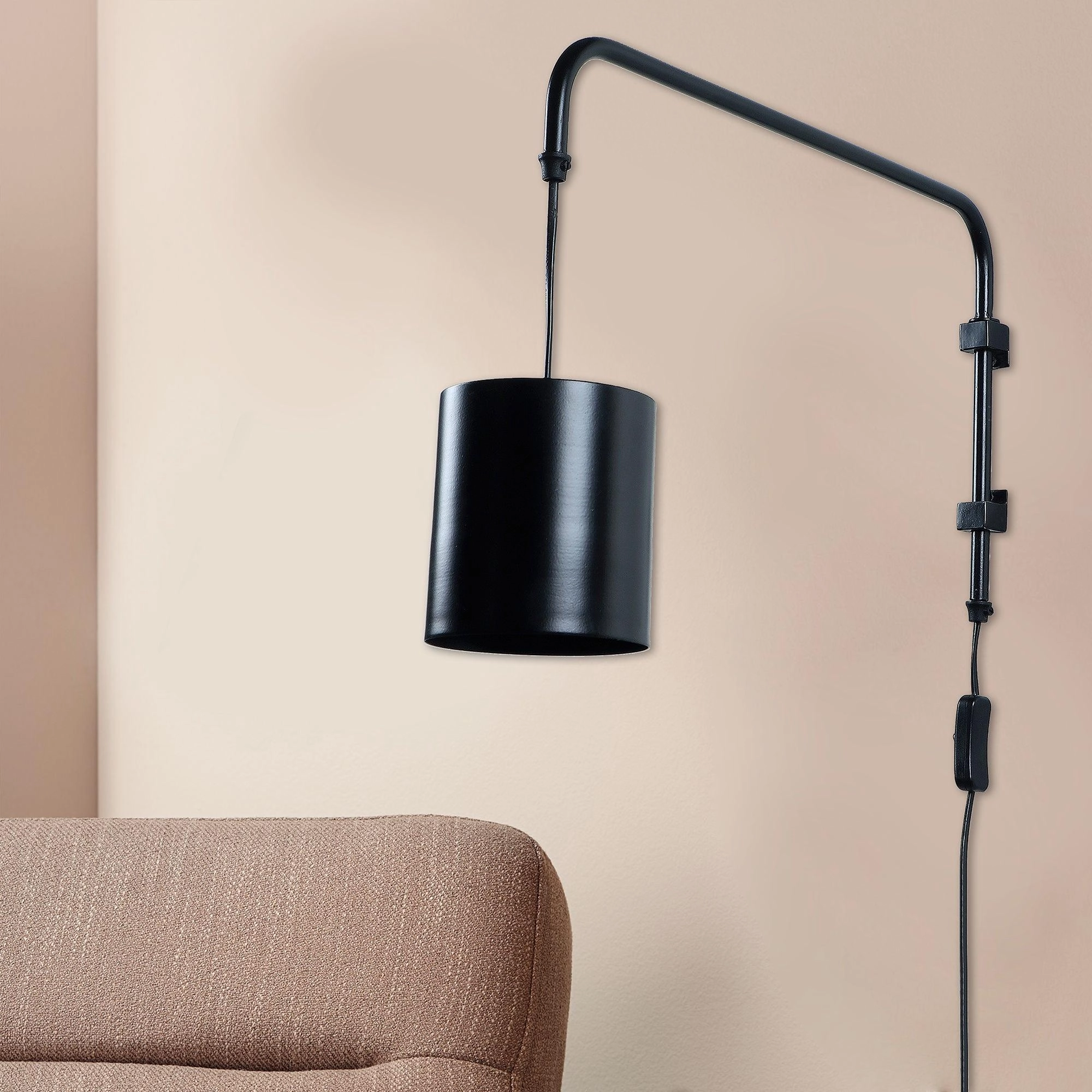 Cicero Black Metal Wall Light by SS Lightings