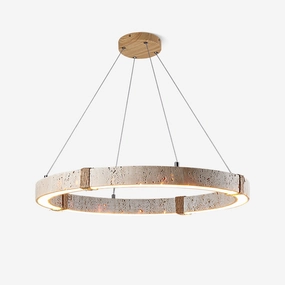 Circle Travertine Pendant Lamp contemporary ceiling lighting