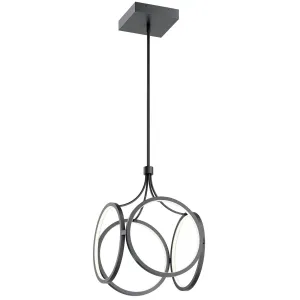 Ciri Modern LED Matte Black Pendant flush mount ceiling fixture