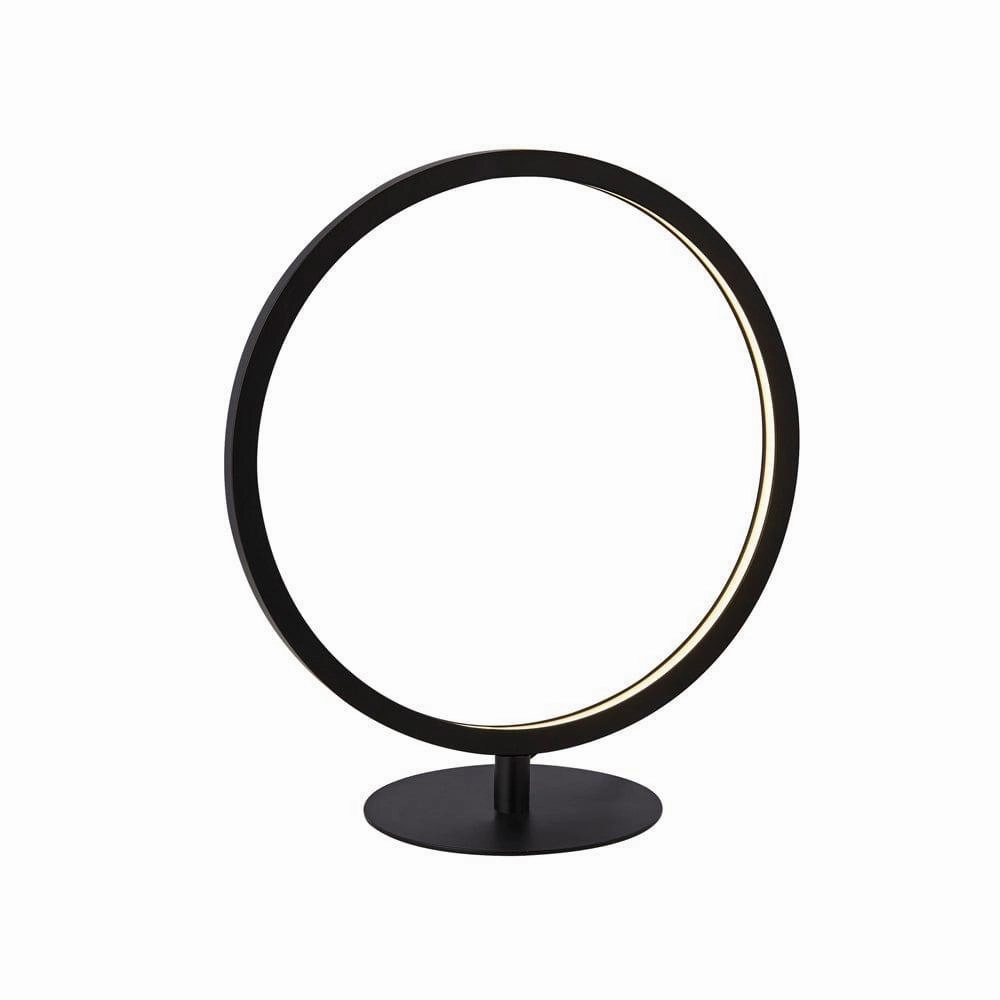 Cirque 1 Light LED Black Ring Table Lamp - Searchlight energy-saving LED light