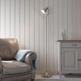 Classic Flexi Nickel Reader Floor Lamp creative lampshade design