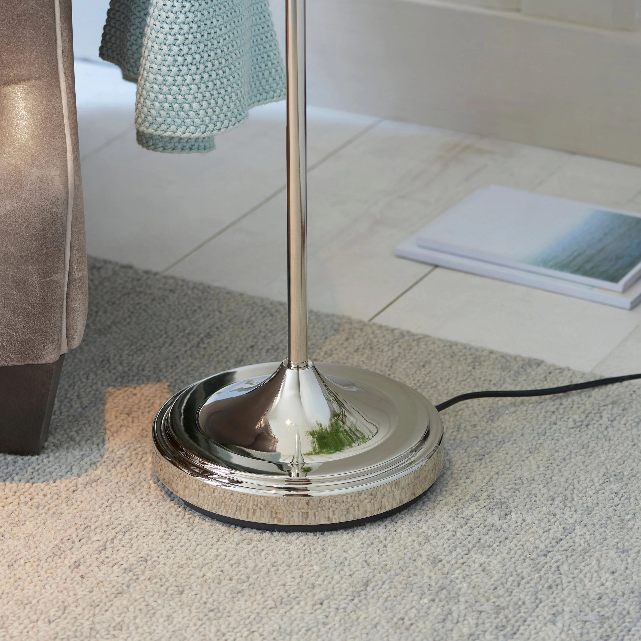 Classic Flexi Nickel Reader Floor Lamp