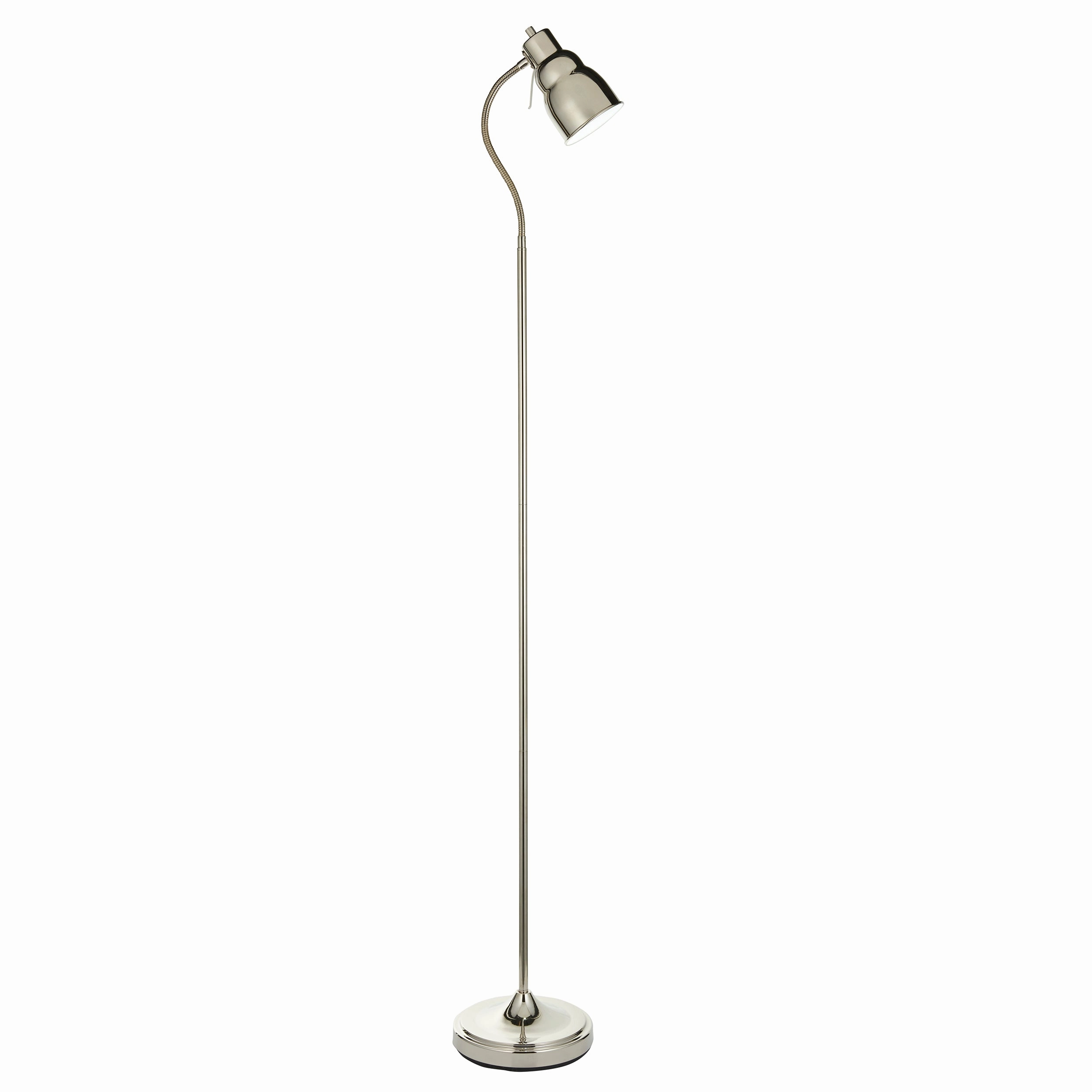Classic Flexi Nickel Reader Floor Lamp