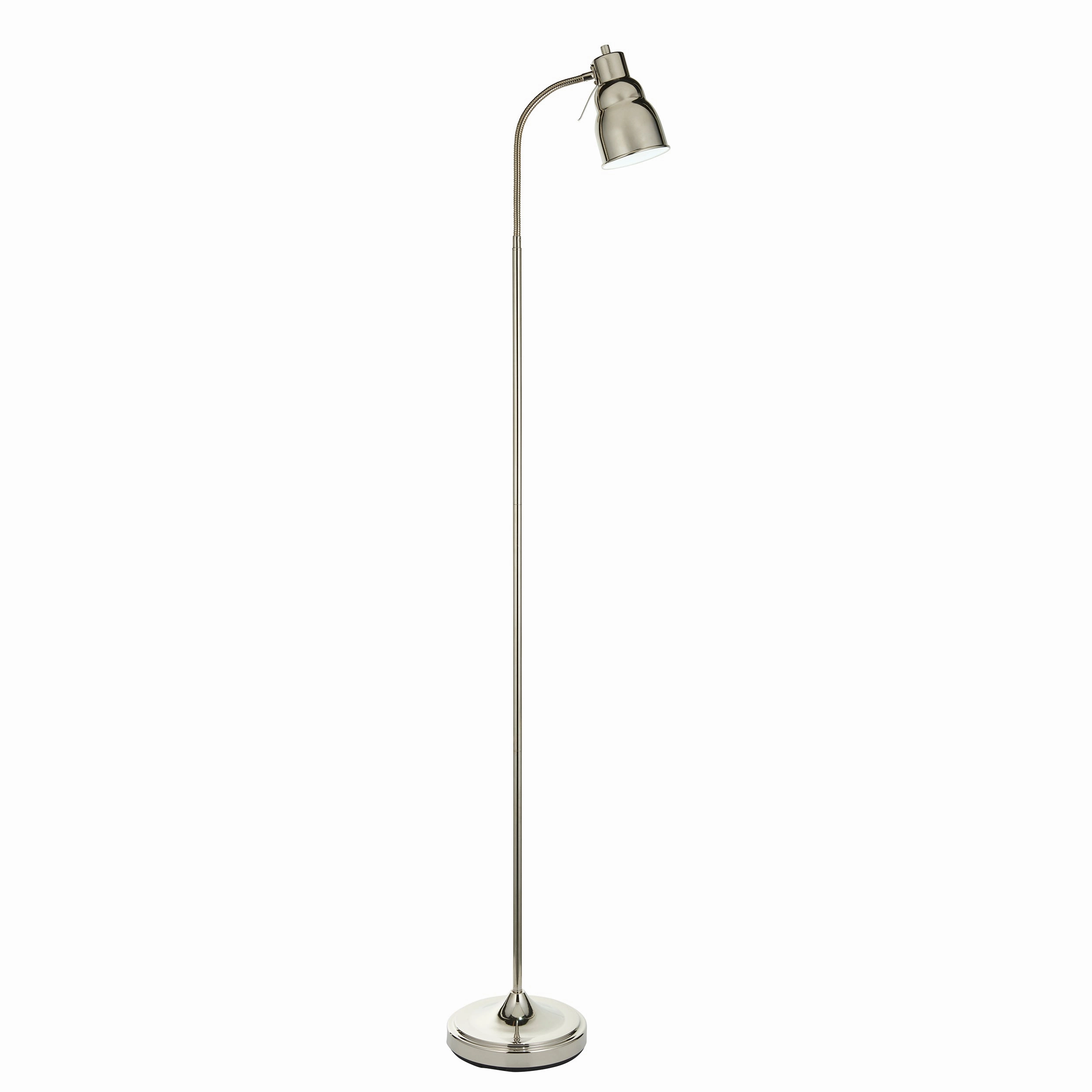 Classic Flexi Nickel Reader Floor Lamp
